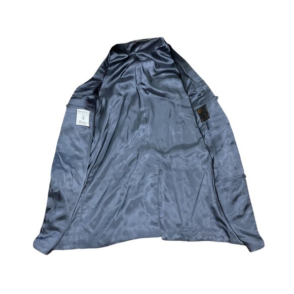 Hickey Freeman Mens Sport Coat 48L Loro Piana Wool Gray Herringbone Blazer - Picture 6 of 6